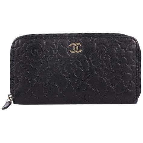 chanel camellia zip-around wallet|chanel camellia wallet price.